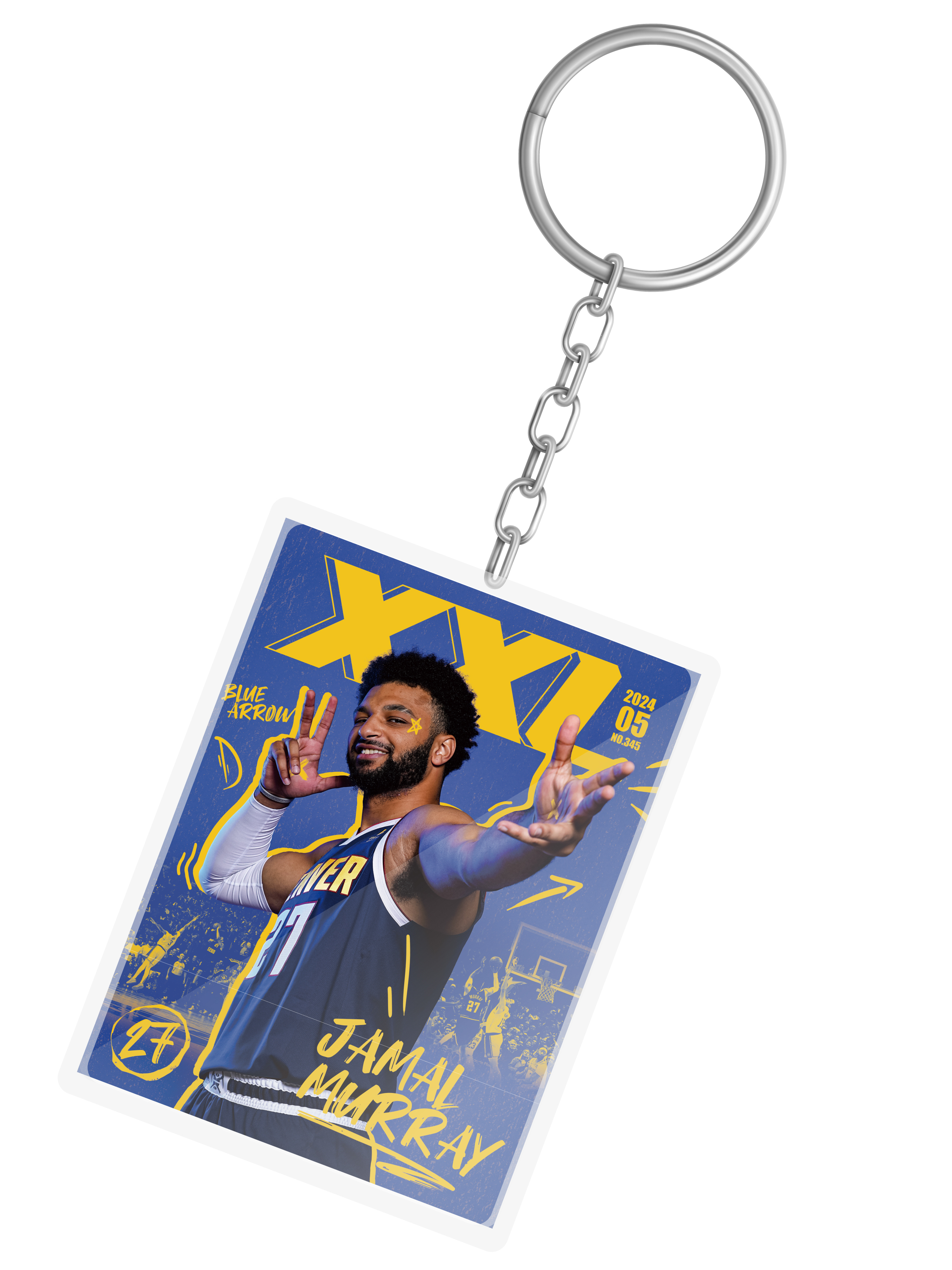 2024 5月號Jamal Murray封面款 鑰匙圈