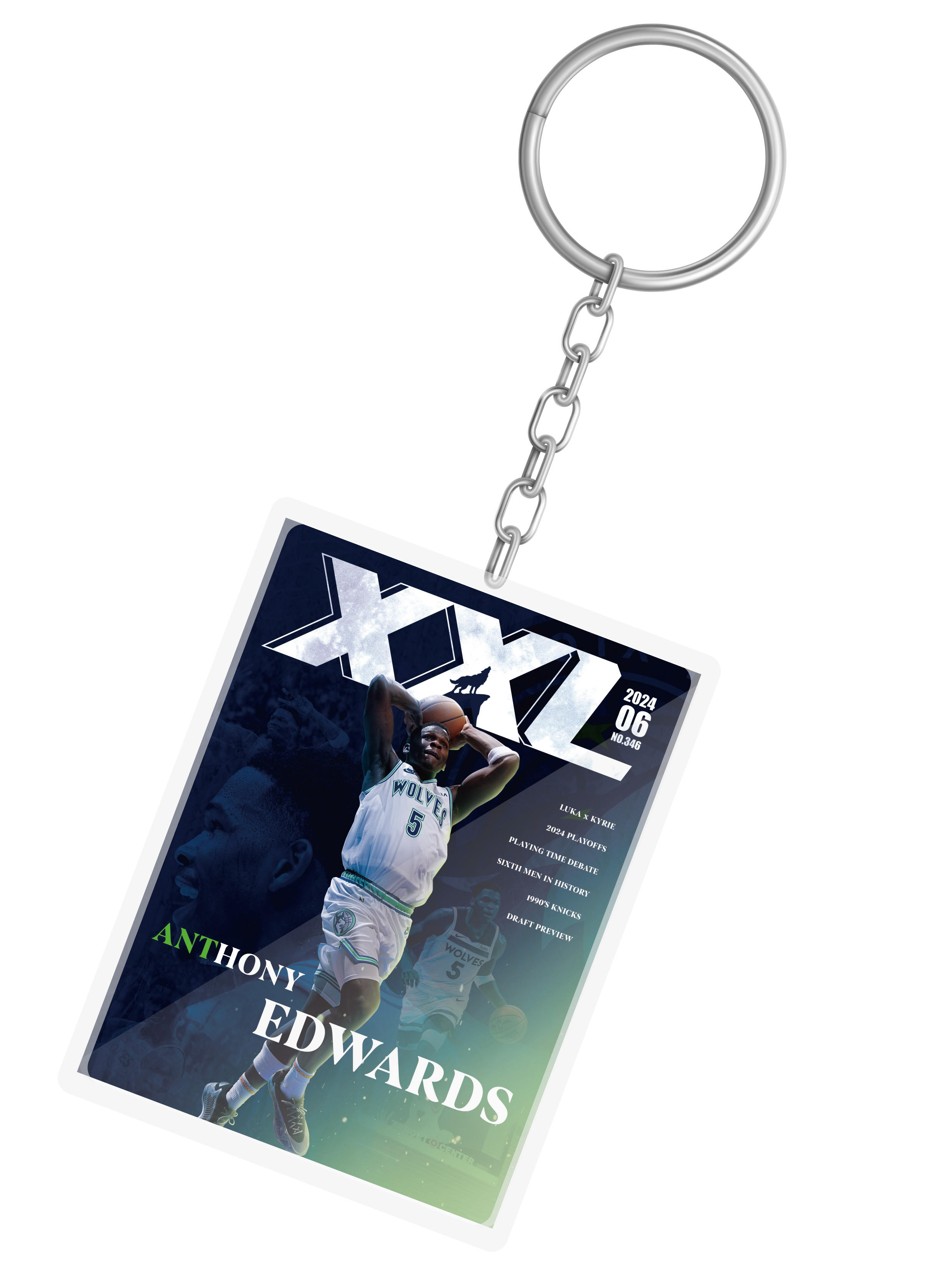 2024 6月號Anthony Edwards封面款 鑰匙圈