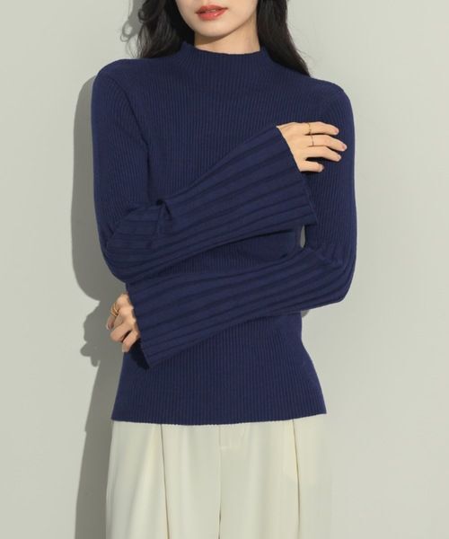 【預購】JN031010 NEUNA 法式喇叭袖針織上衣(Free Size)