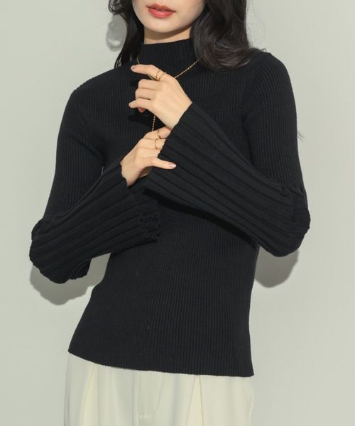 【預購】JN031010 NEUNA 法式喇叭袖針織上衣(Free Size)