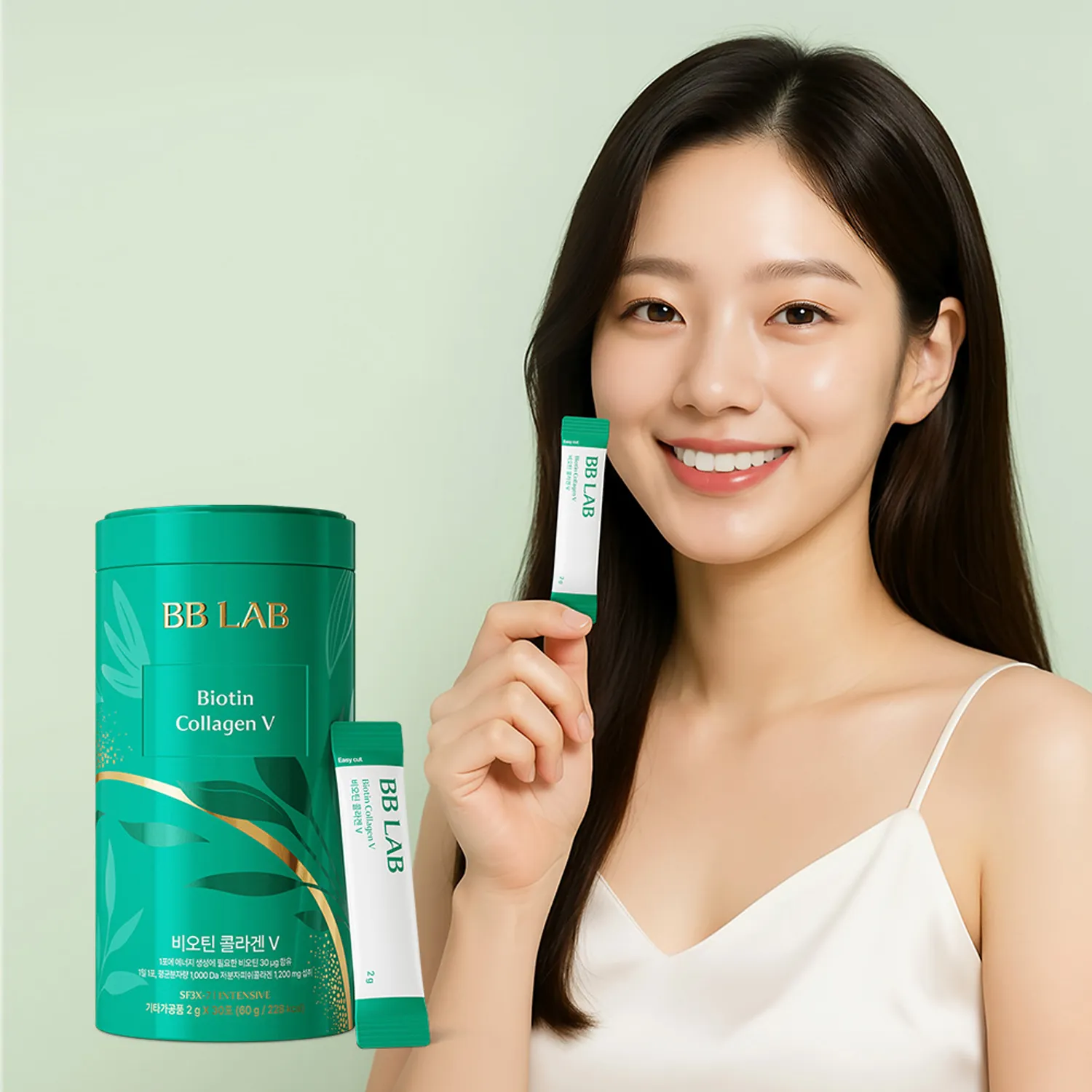 BB LAB 煥采生物素膠原蛋白粉 V #一盒30條