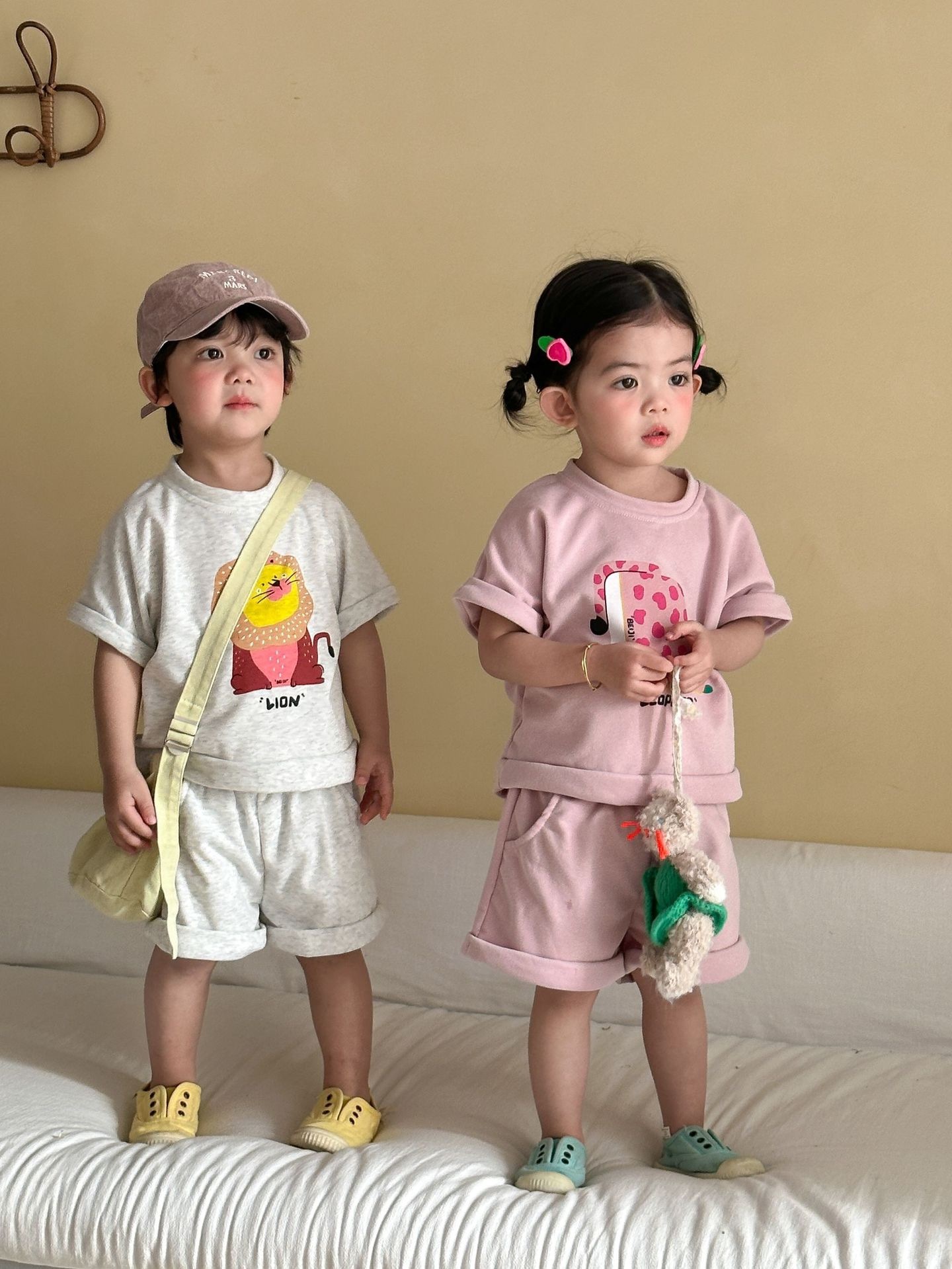 兄弟姐妹一起穿_四色動物運動套裝