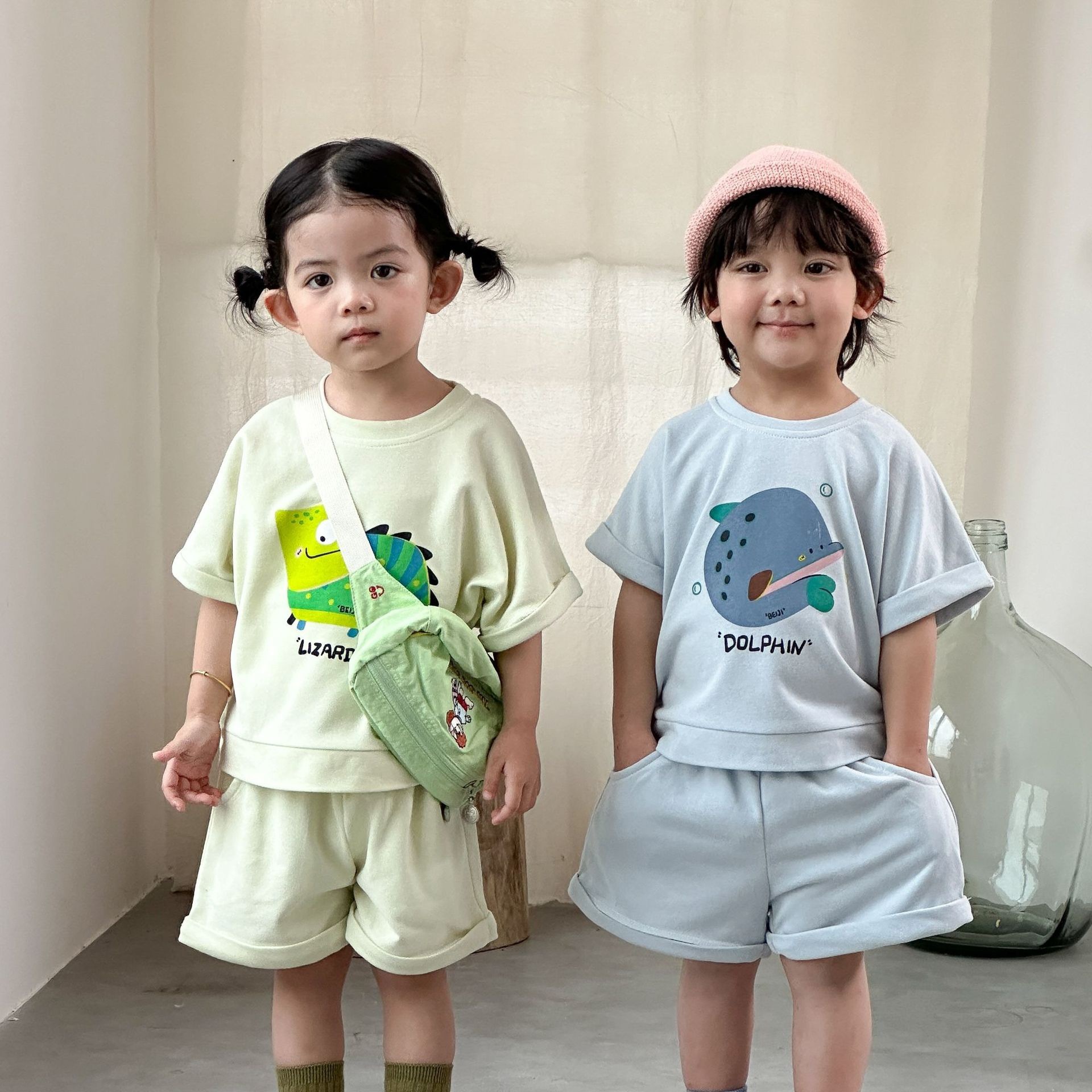 兄弟姐妹一起穿_四色動物運動套裝