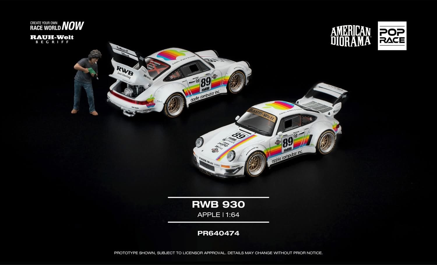 預訂 Pre Order - POPRACE RWB 930 APPLE - WITH FIGURE PR640474