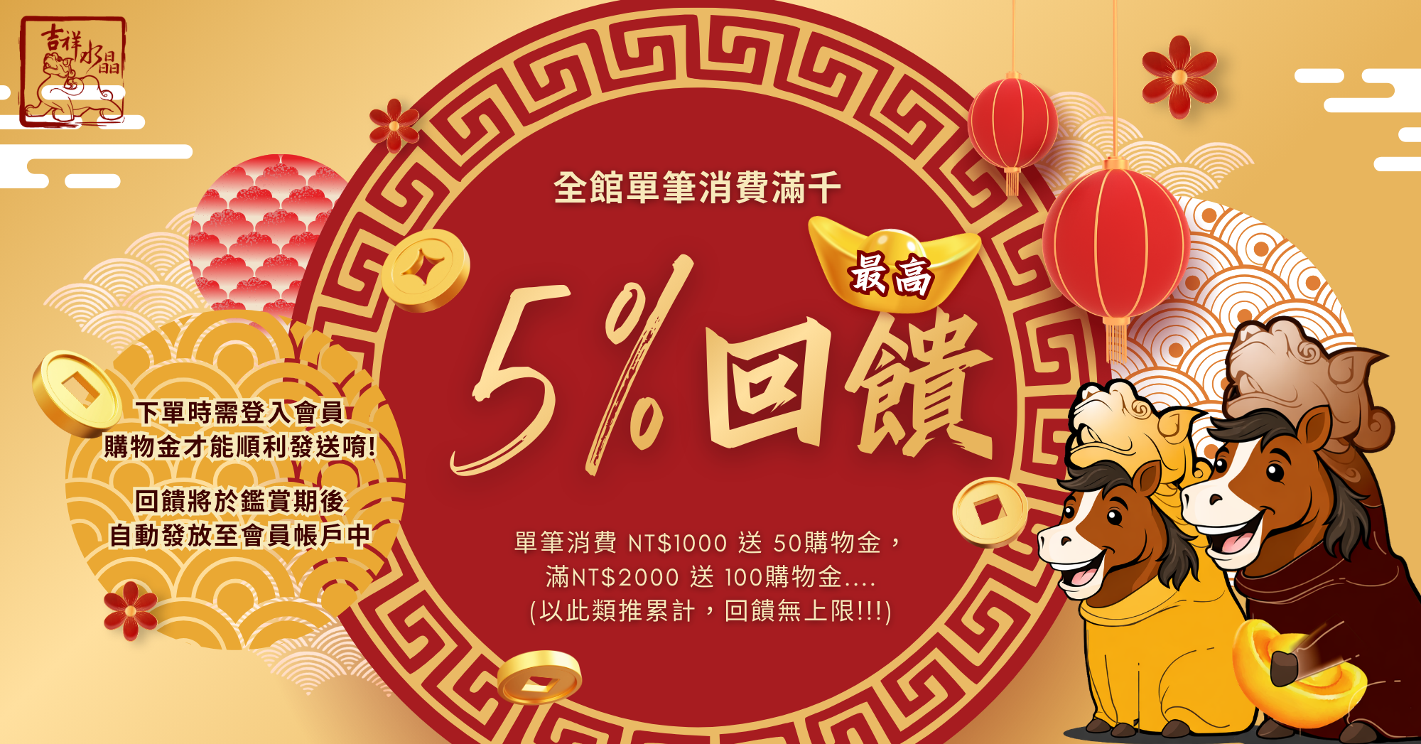 吉祥水晶購物金回饋