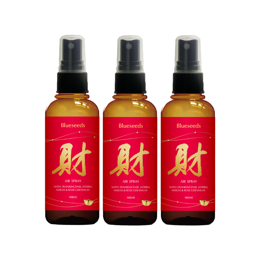 財富滿溢噴霧3入組 (財富精油噴霧100mlx3)｜下單贈金銀花護手霜30ml