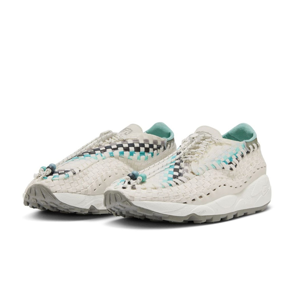 W Nike Air Footscape 白綠灰 編織鞋 扣珠式鞋帶 休閒鞋 運動鞋 女鞋 HM5656-110