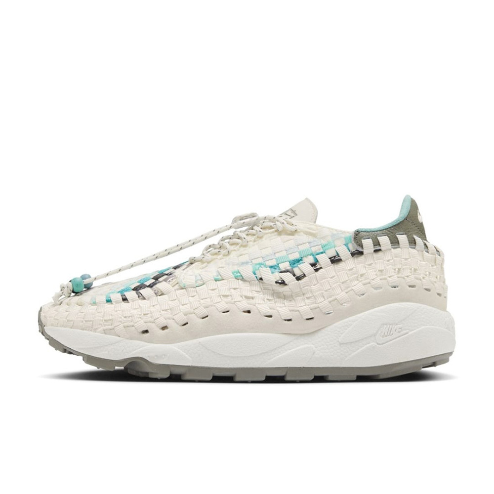 W Nike Air Footscape 白綠灰 編織鞋 扣珠式鞋帶 休閒鞋 運動鞋 女鞋 HM5656-110
