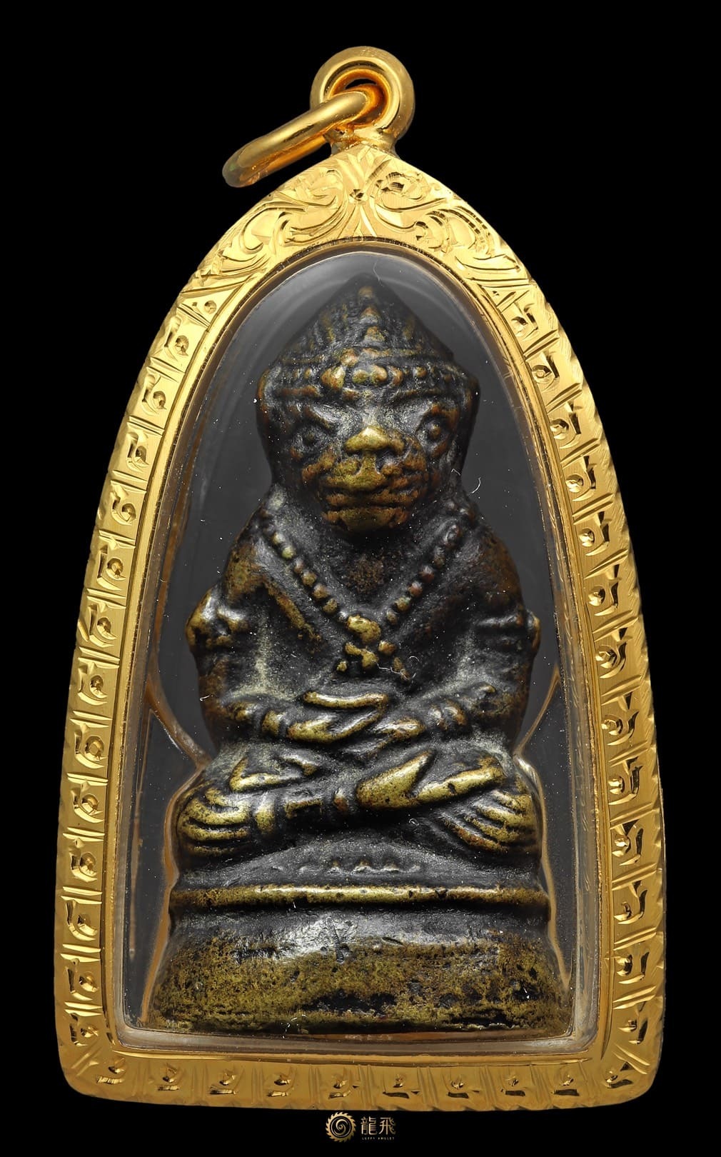 灌模哈努曼小立尊第一期美品—龍婆噴/龍婆判瓦排隆佛歷2513年