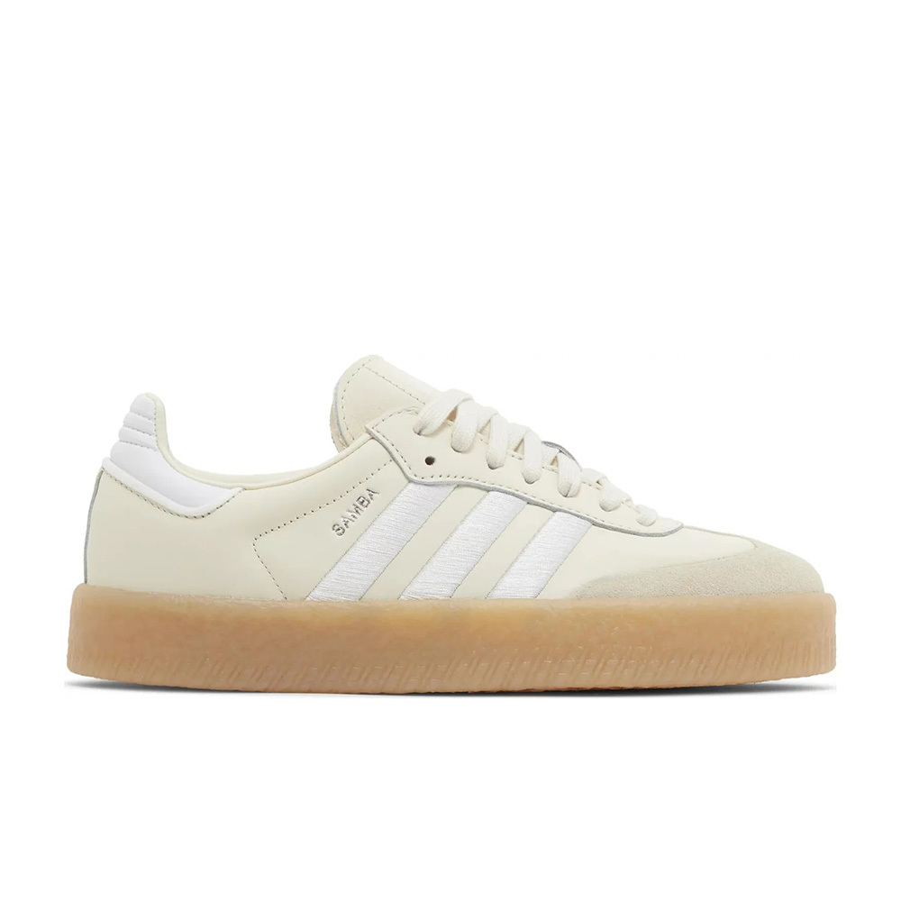 W Adidas Samba 米白焦糖底 厚底 刺繡 鬆糕鞋 休閒鞋 運動鞋 女鞋 ID0434
