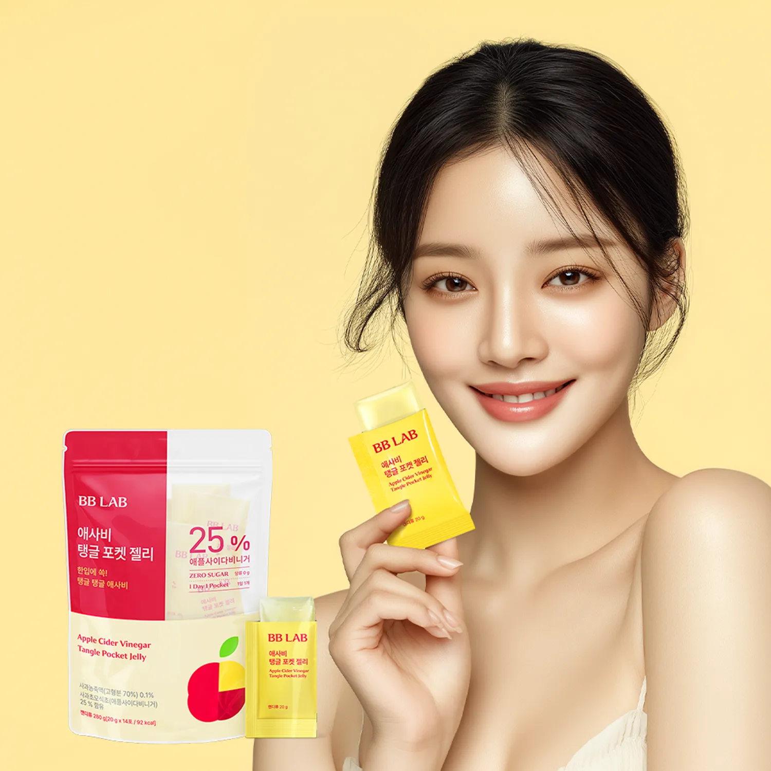 BB LAB 蘋果醋 Q 彈美妍果凍條 #一包14條