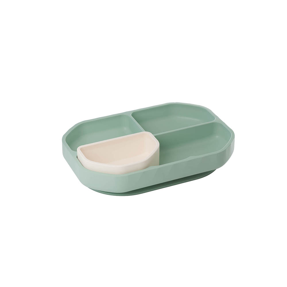 【2angels】矽膠加分鑽石吸盤餐盤 - 4色可選