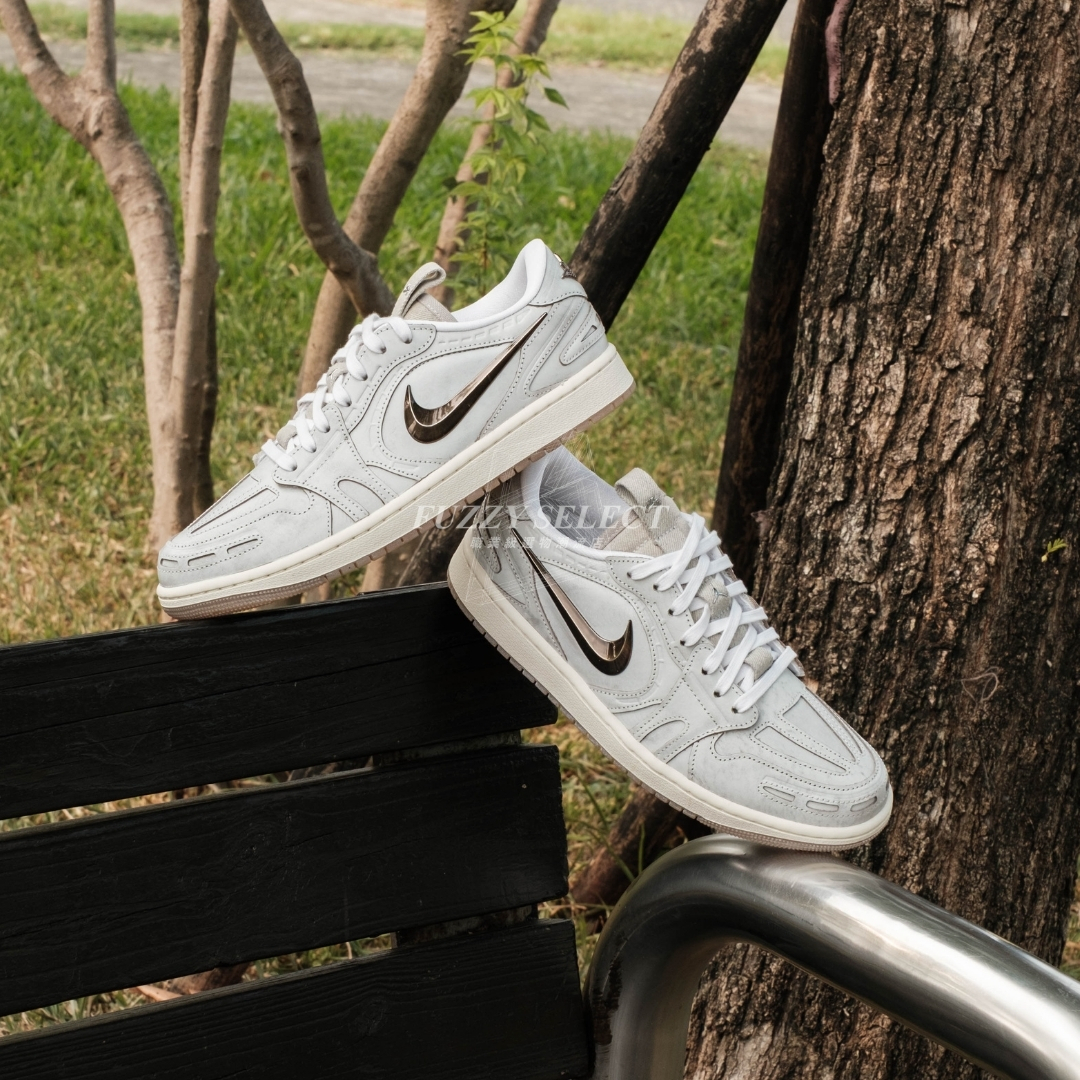 【逢甲 FUZZY】W Air Jordan 1 Low MM V3 "Summit White" 米白灰 金屬 IM6662-181