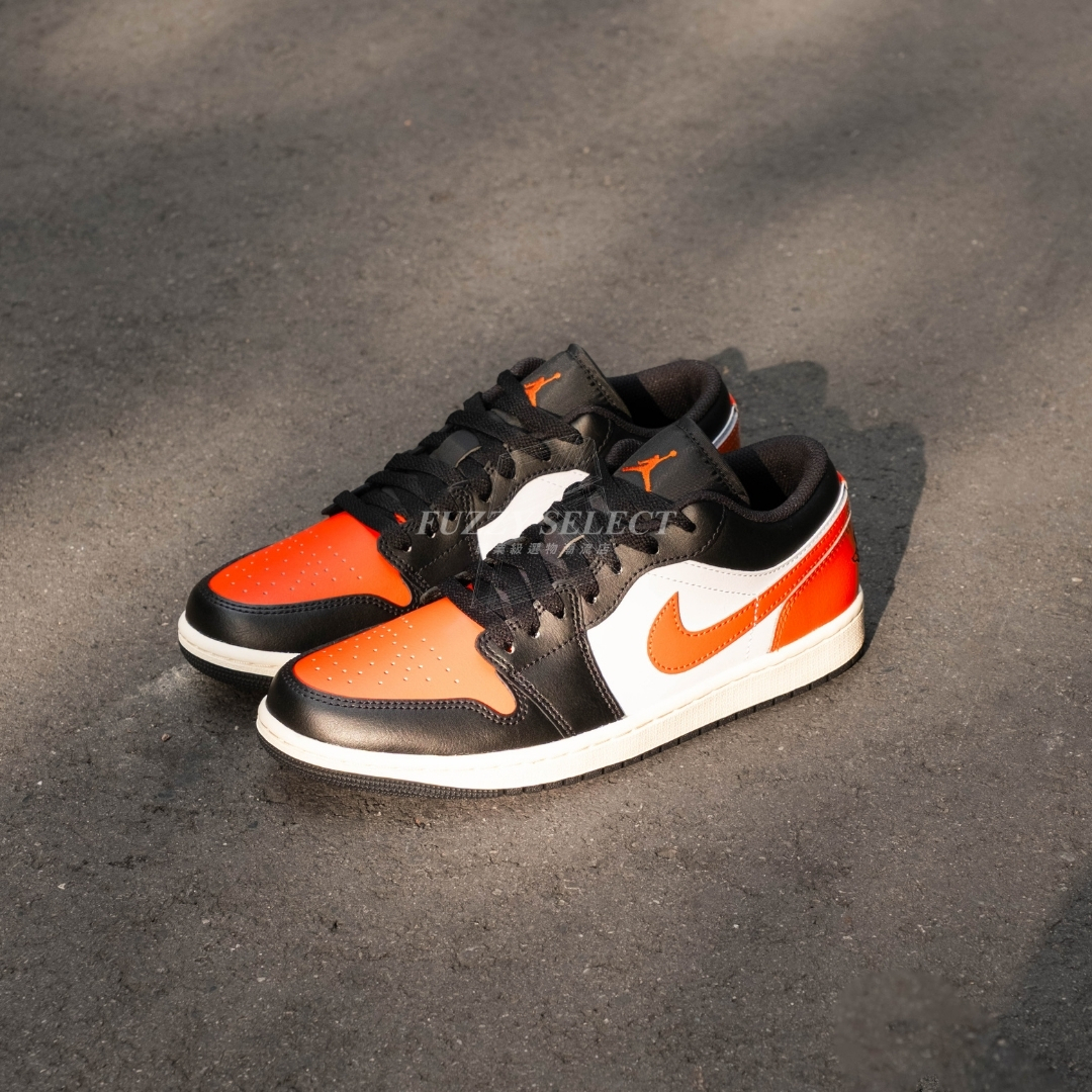 【逢甲 FUZZY】Air Jordan 1 Low "Shattered Backboard" 扣碎 黑白橘 553558-081