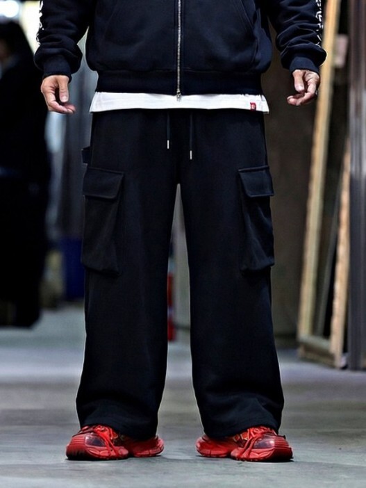 容量型工裝抽繩褲