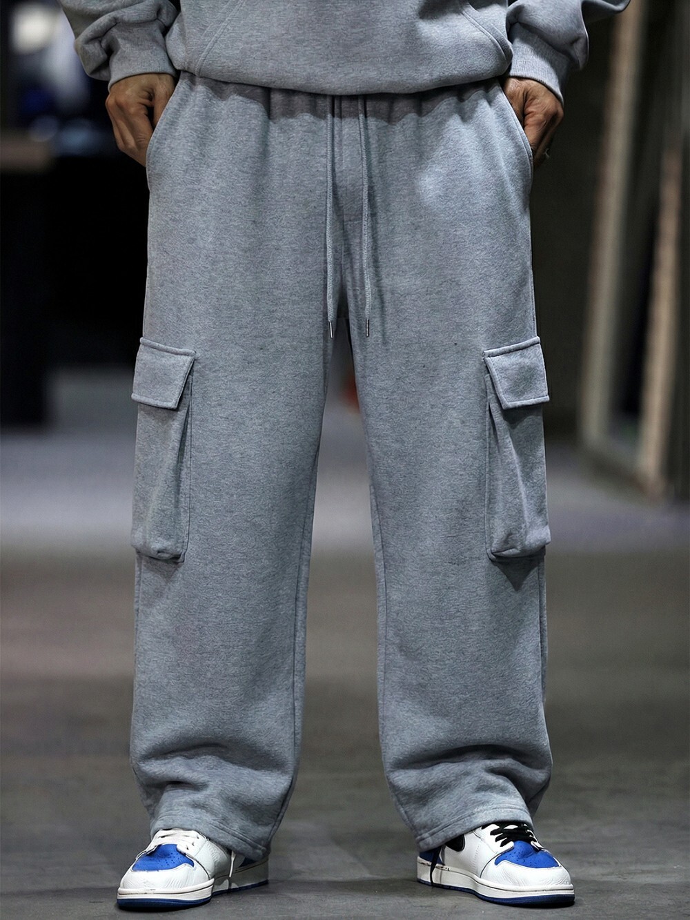 容量型工裝抽繩褲