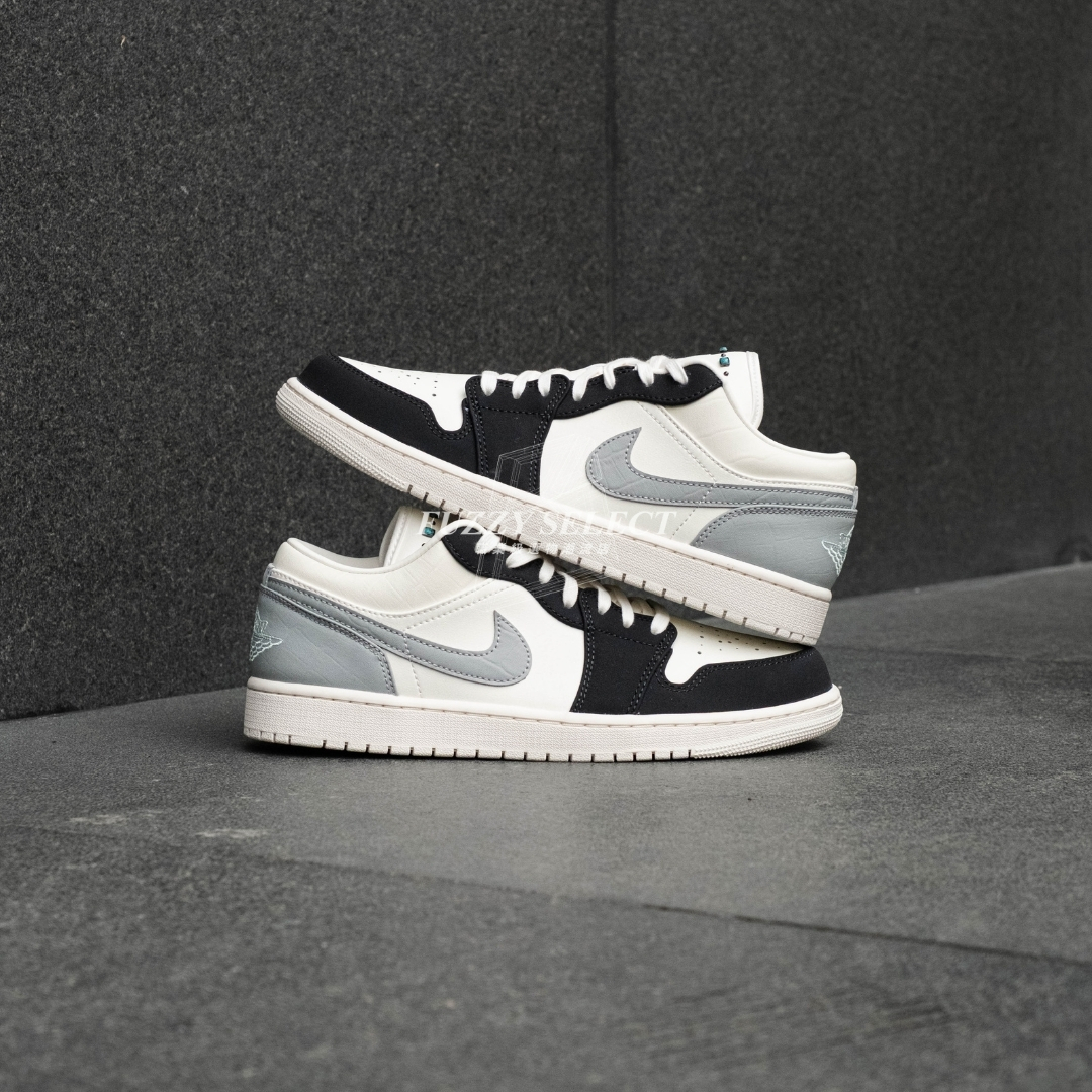 【逢甲 FUZZY】Air Jordan 1 Low "Light Smoke Grey" 白藍灰 綠松石 IO2242-101