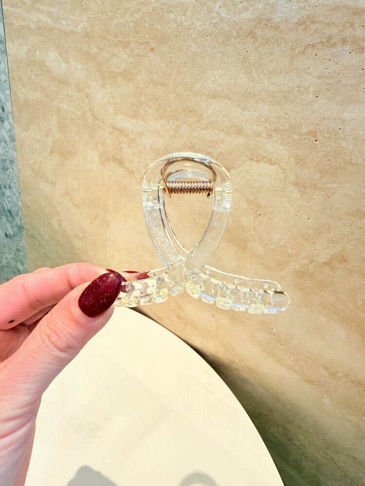 『GD』素色果凍感扭結抓夾