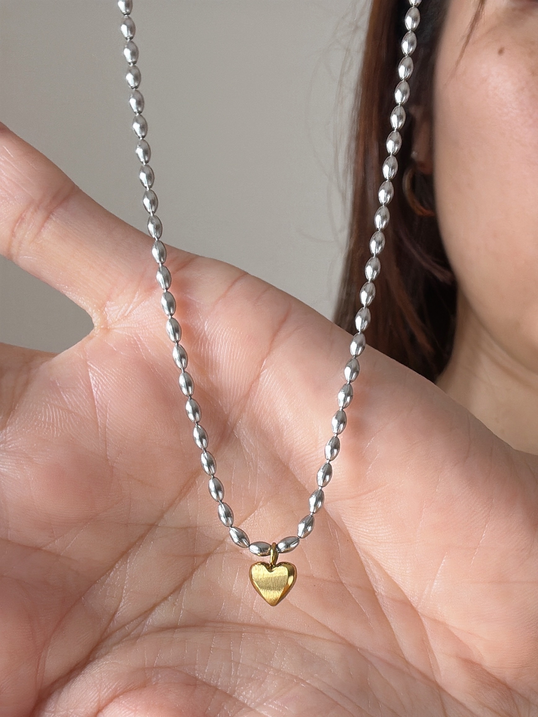 heart charm necklace