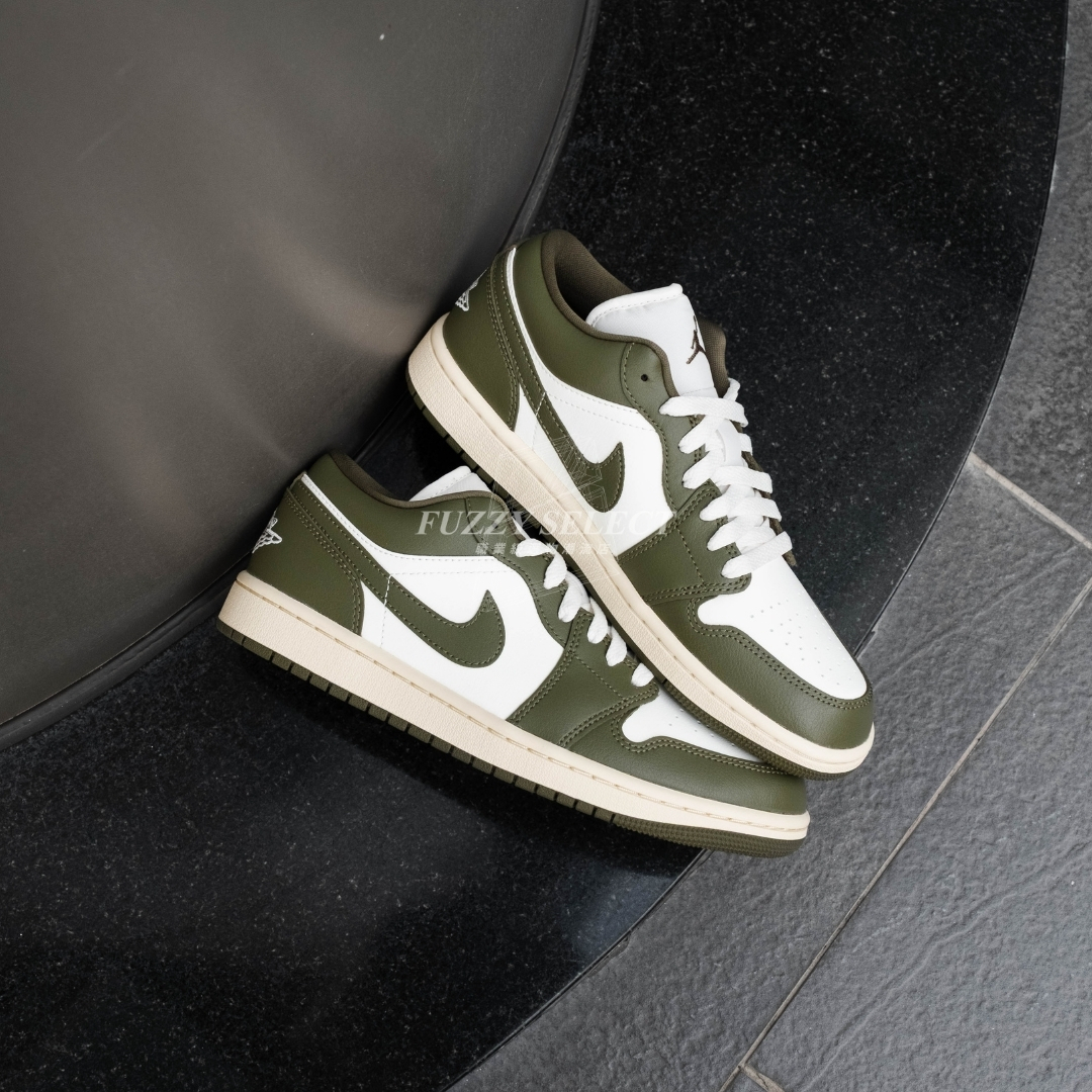 【逢甲 FUZZY】W Air Jordan 1 Low "Medium Olive" 橄欖綠 DC0774-122