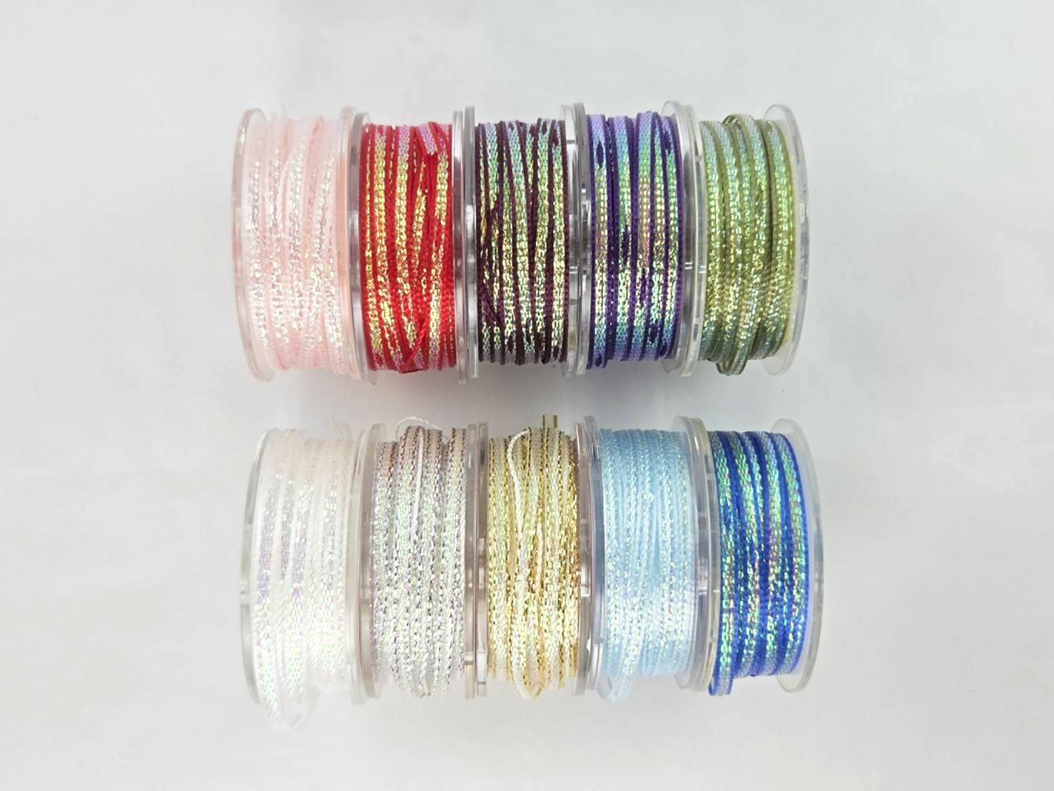 小巧珠光拉花緞帶/2款寬度