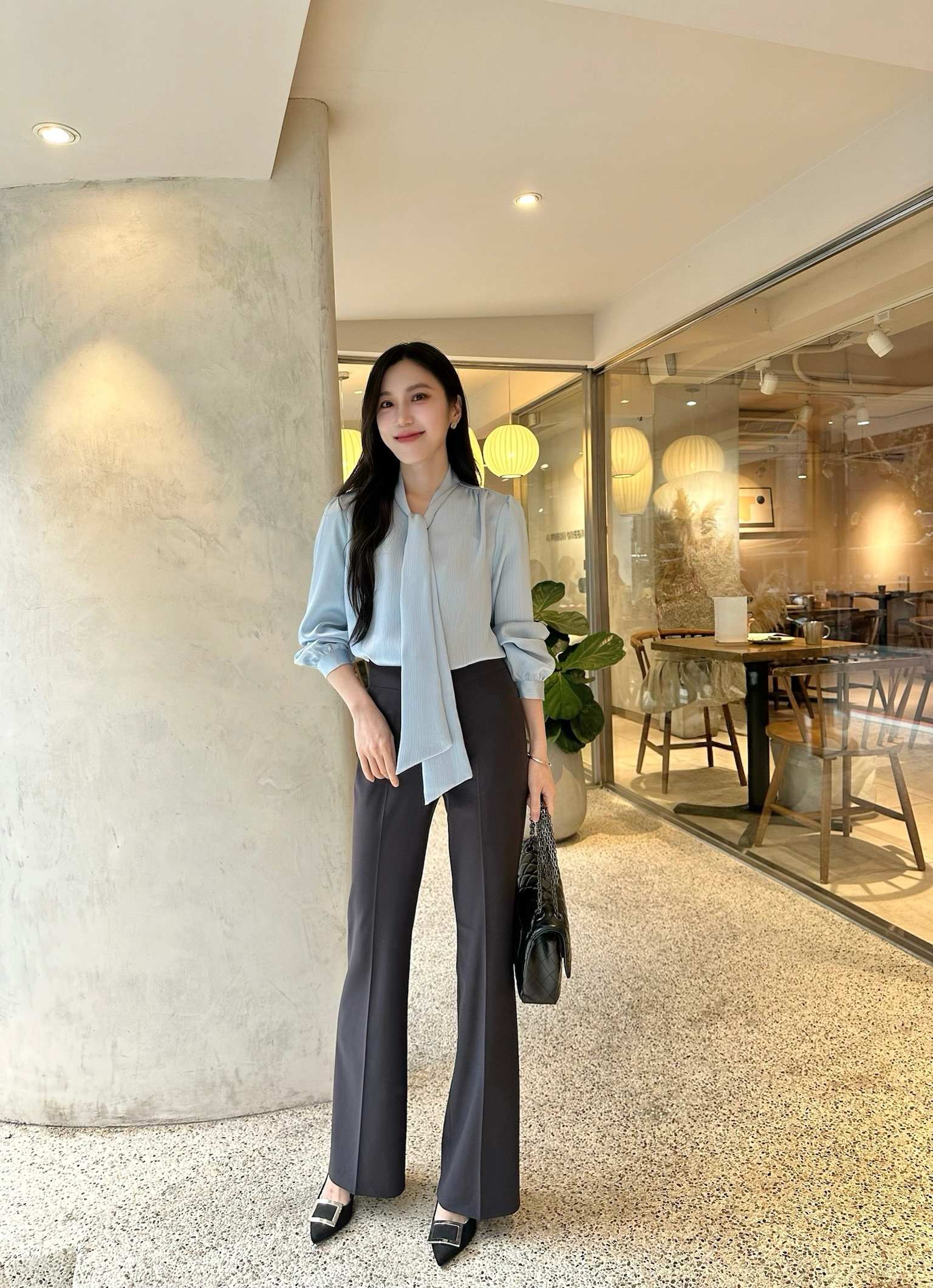 (本期必收)極致顯瘦款彈性長褲(春款)