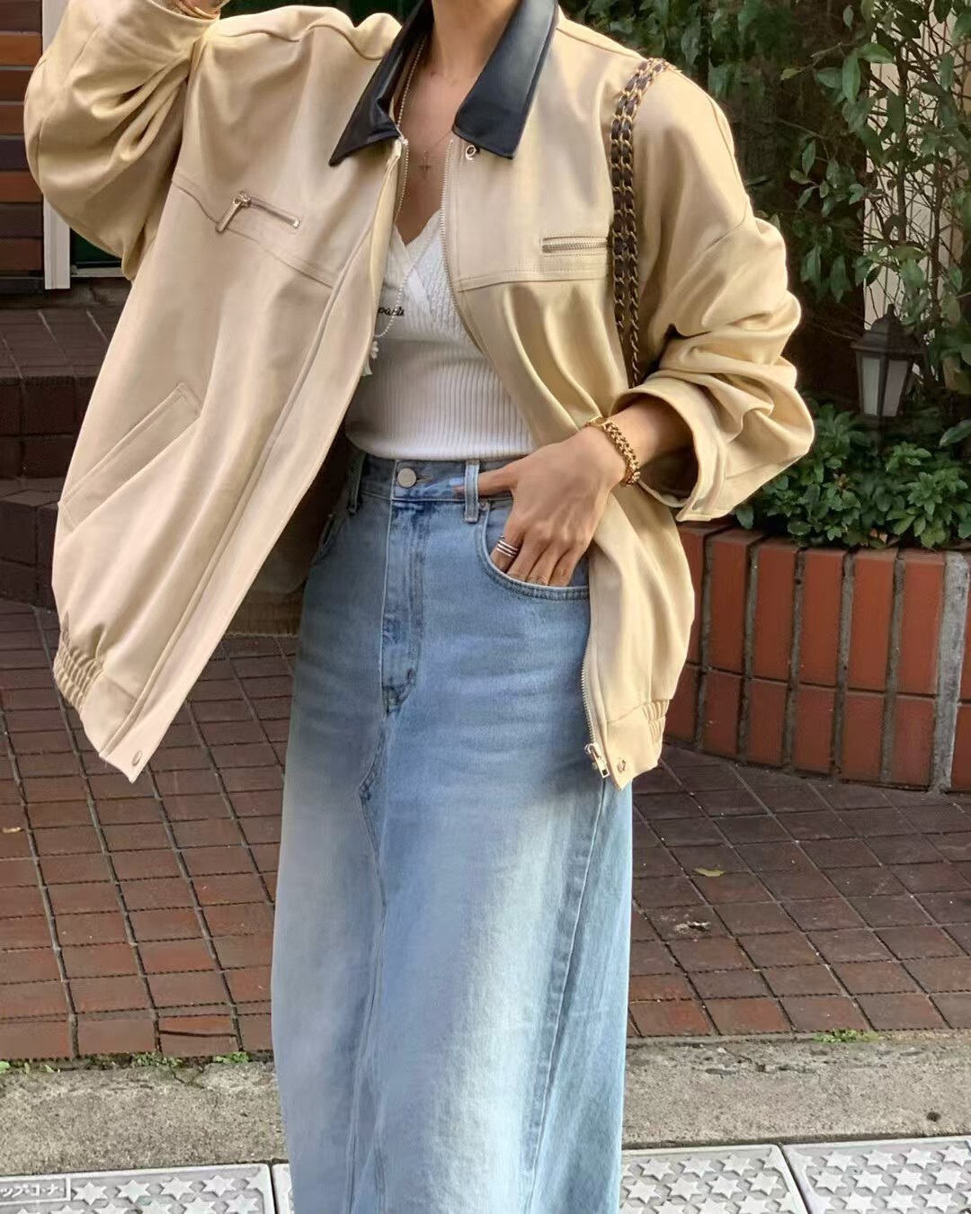 #AF118質感蜜桃絨巴恩外套