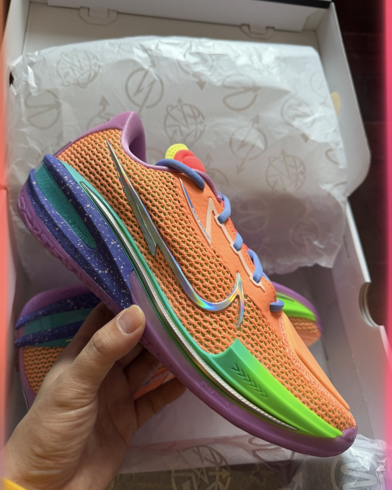 [ 連線代購商品 ]男鞋 NIKE AIR ZOOM G.T. CUT 'Tri-State'  Dylan Harper PE 橘色 彩色 實戰 籃球鞋【CZ0176-800】GTCUT1 GTCUT