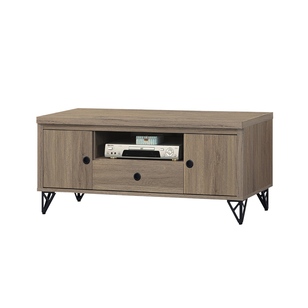 柏蒂家居-盧克4尺二門一抽電視櫃/長櫃/視聽櫃