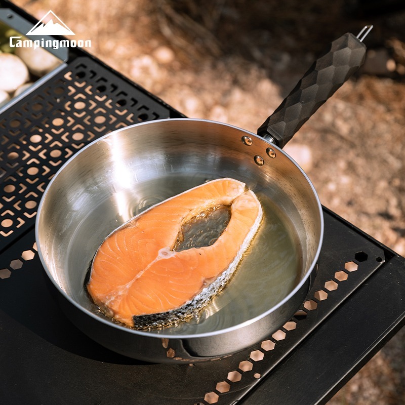 【Campingmoon柯曼】三層鋼煎煮炒鍋 CC-23 BA21