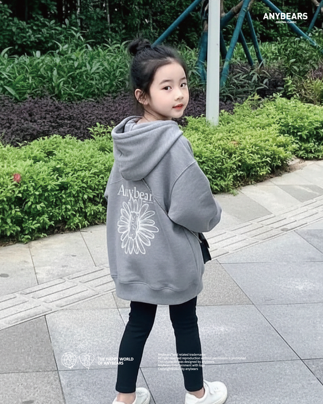 AB-KID® 雛菊熊兒童重磅連帽外套-K03 Daisy BEAR Kids Hooded