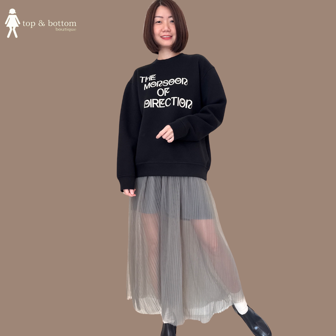 LONG SLEEVE NEOPRENE WORDING SWEATS