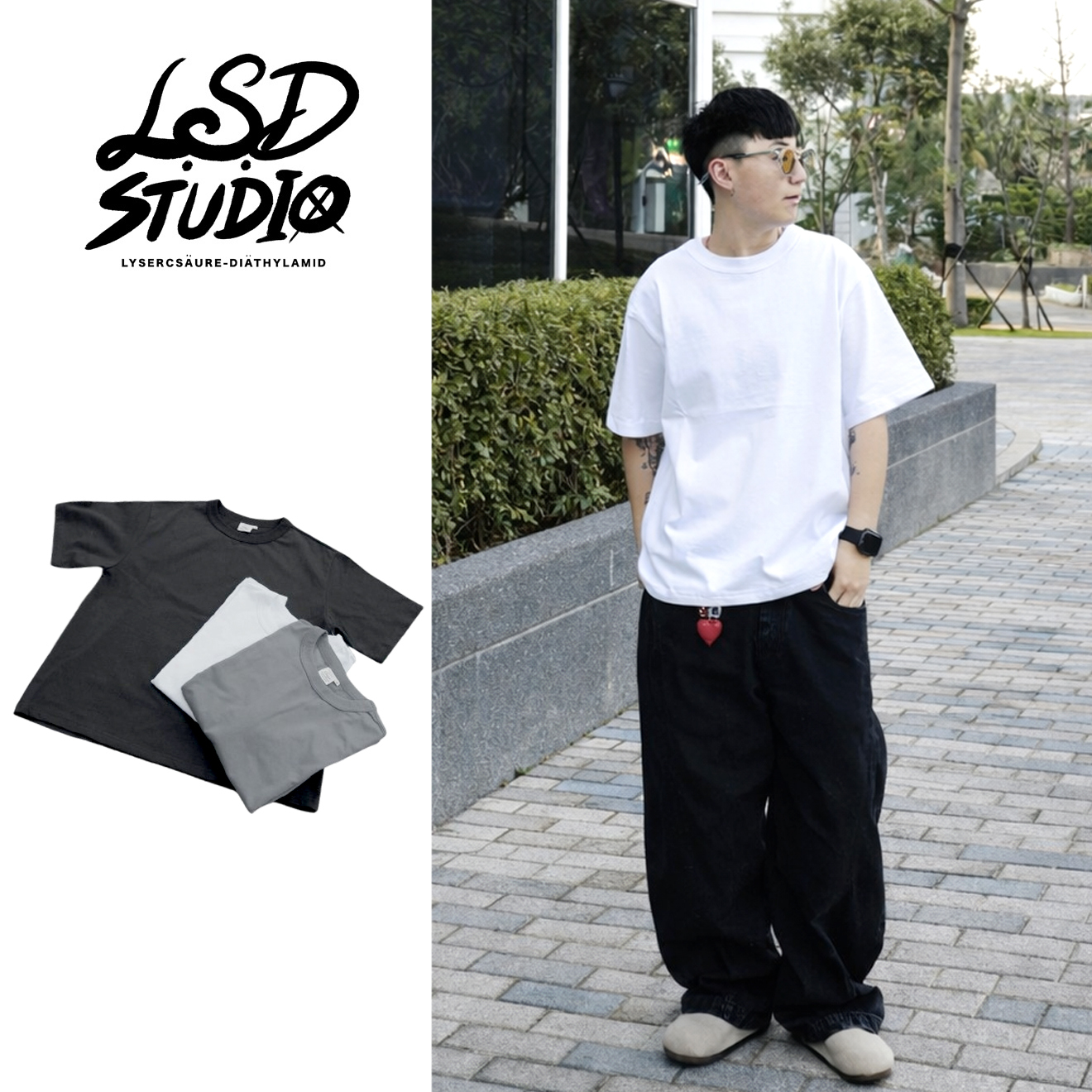 寬短 x 落肩|Boxy修飾身形16支棉圓領短T【26102】