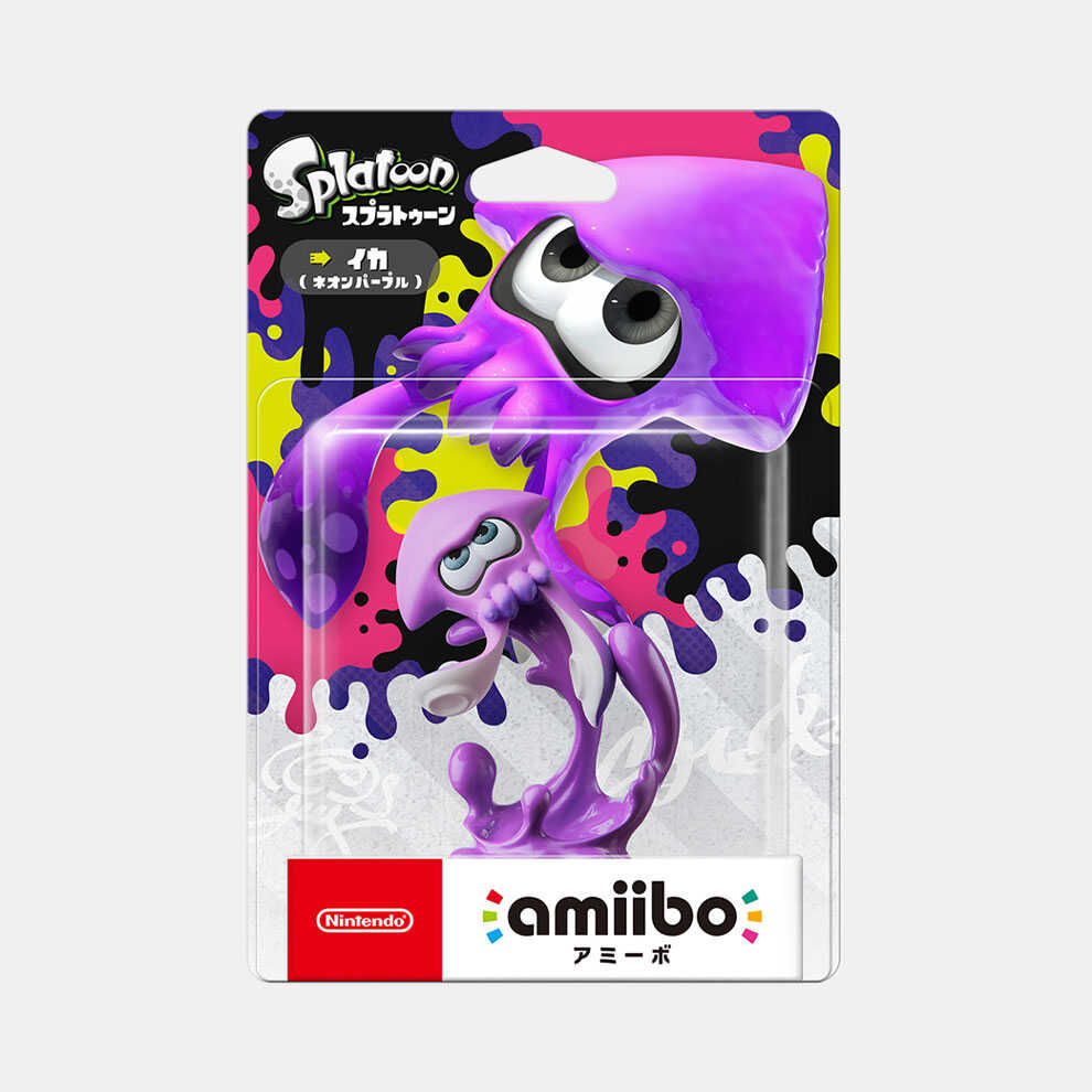 Nintendo Amiibo JP Splatoon 2 Squid Purple Figure 536720