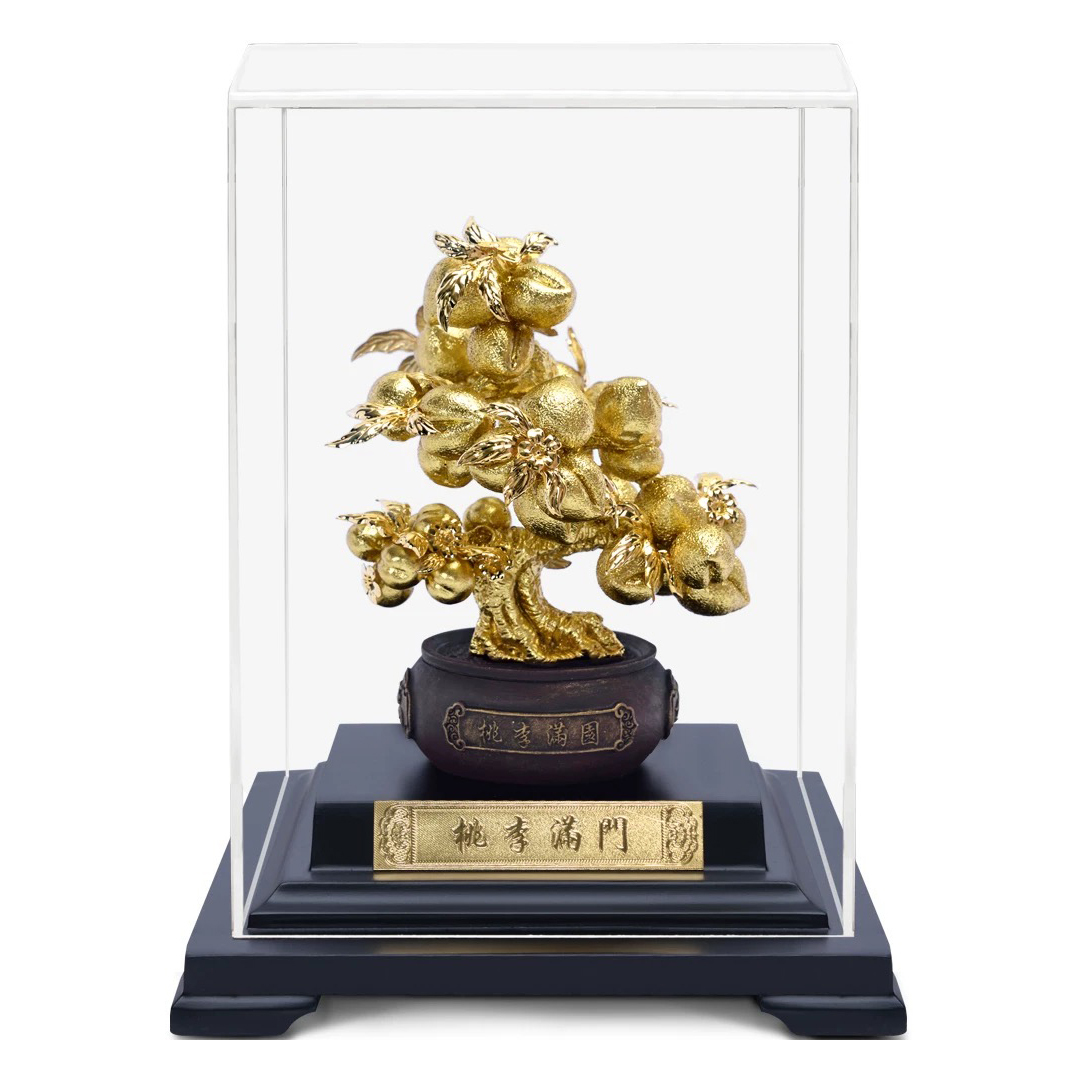 桃李滿門金箔擺件｜教師節禮物・師長感謝禮・企業贈禮首選