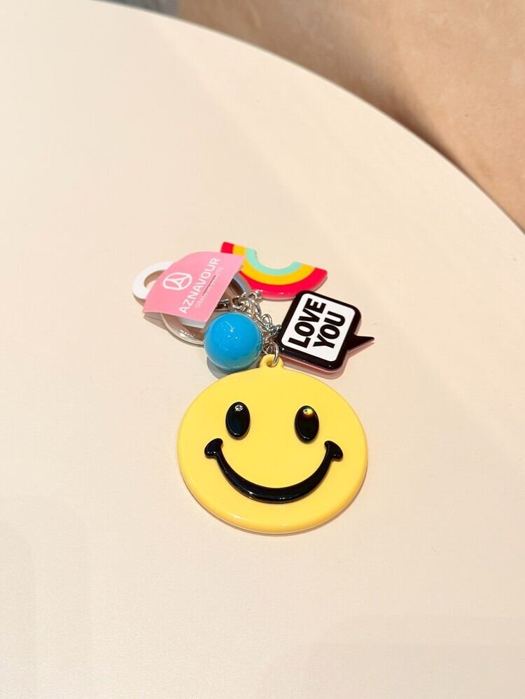 『GD』彩虹&黃笑臉鏡子吊飾
