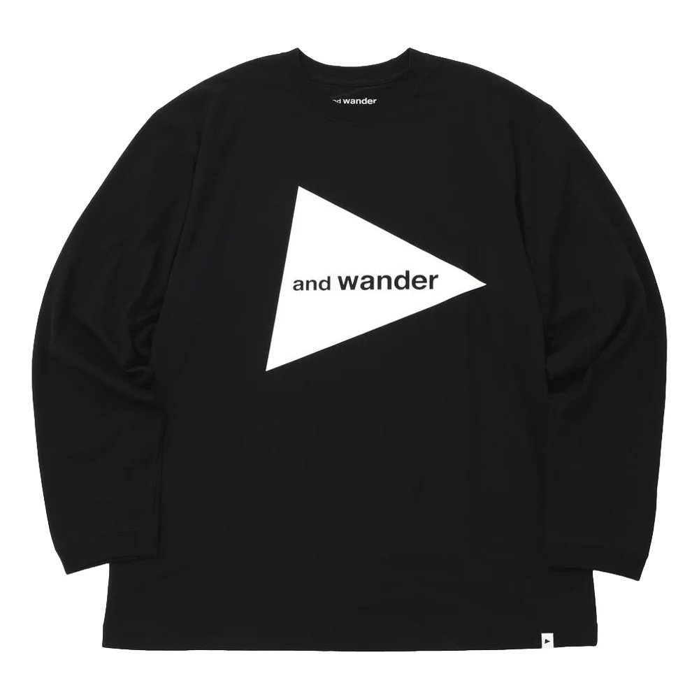 AND WANDER LOGO LONG SLEEVE SHIRT