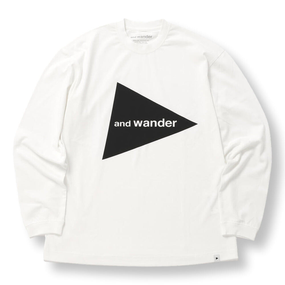 AND WANDER LOGO LONG SLEEVE SHIRT