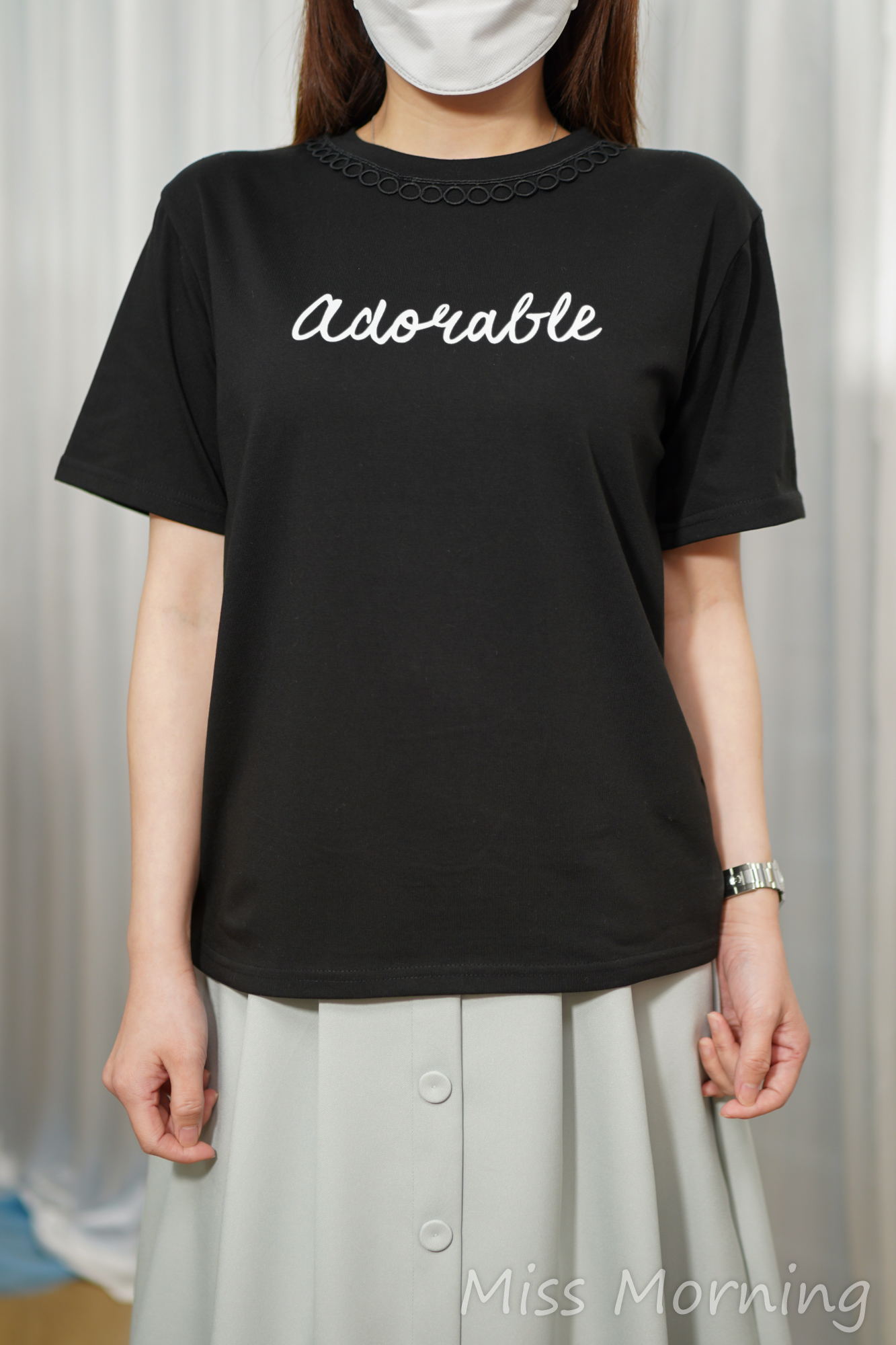 小通花邊靚棉tee(15093)