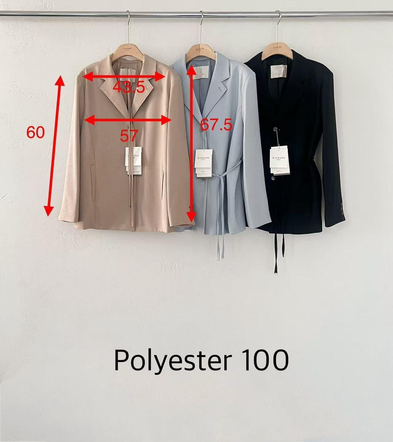 SG6035 幼綁帶修腰線西裝外套