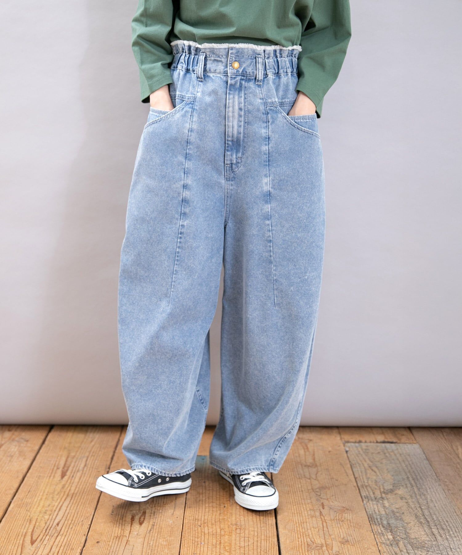 URCH 工裝牛仔長褲