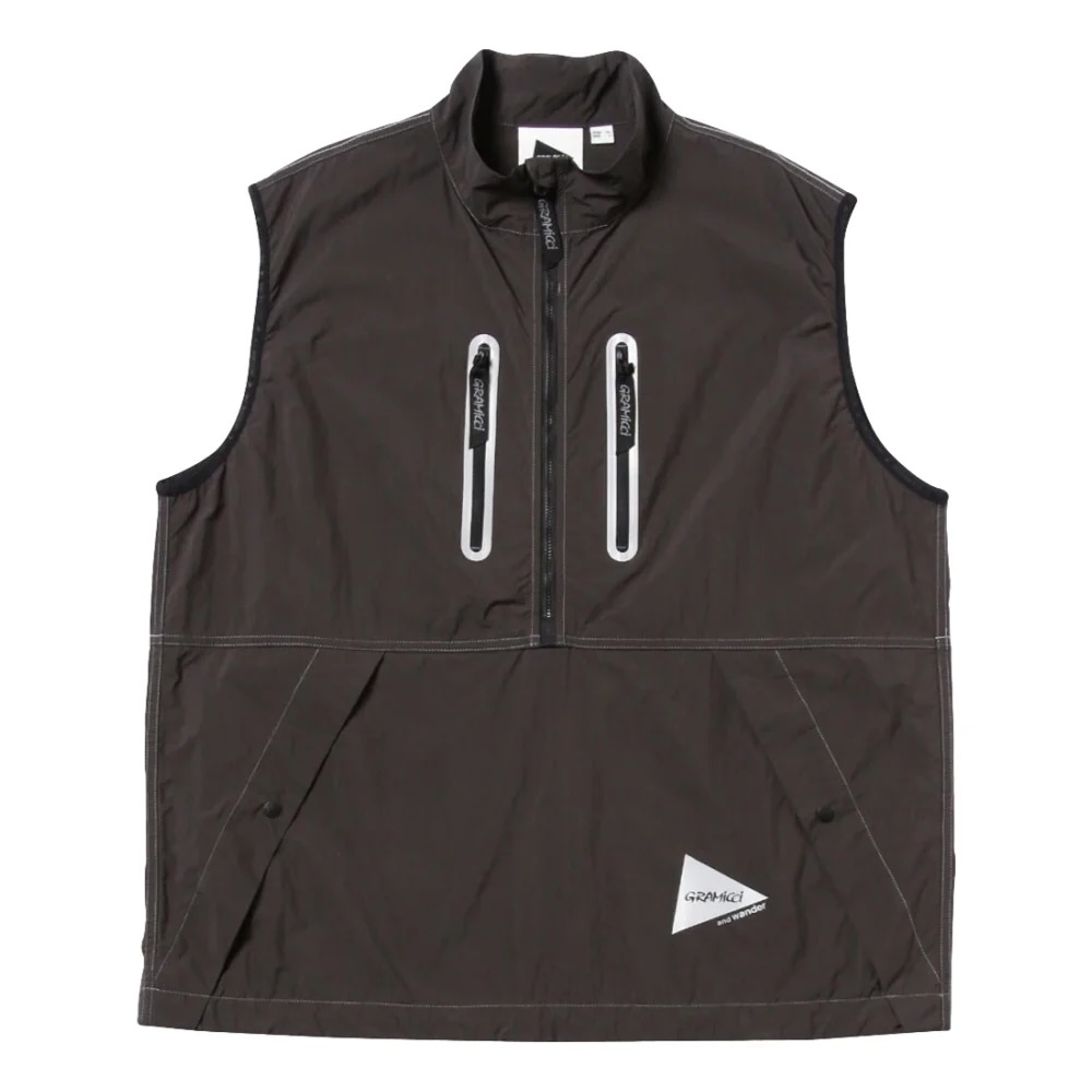 AND WANDER X GRAMICCI BRUSHED NYLON VEST