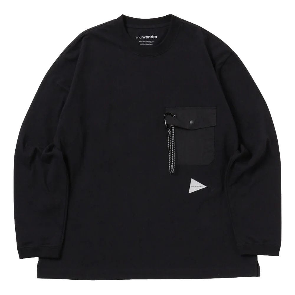 AND WANDER HEAVY COTTON POCKET LONG SLEEVE SHIRT