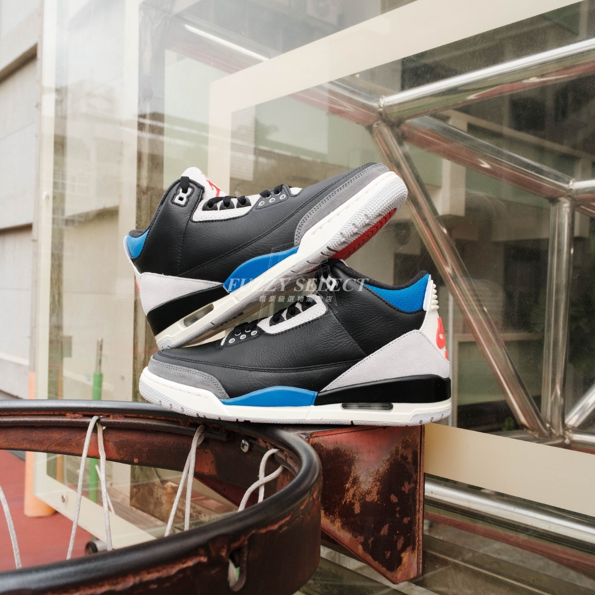 【逢甲 FUZZY】Air Jordan 3 "Rare Air" 黑藍 鏡像倒鈎 IB8967-004