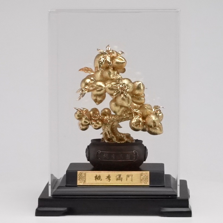 桃李滿門金箔擺飾｜教師節禮物・師長答謝禮・企業贈禮禮品｜鹿港窯禮品館