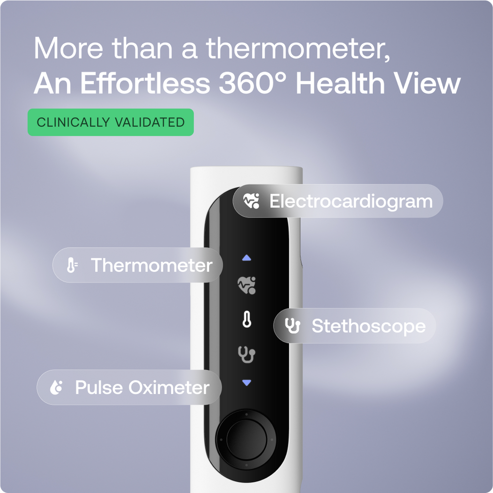 Withings BeamO 4合1 健康檢測儀｜體溫・心電圖・血氧・聽診