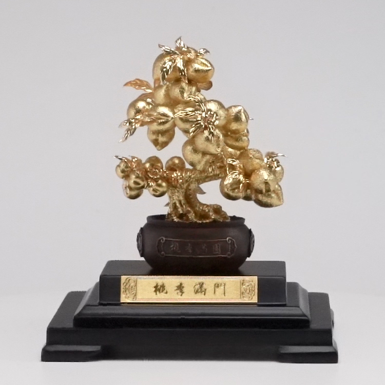 桃李滿門金箔擺飾｜教師節禮物・師長答謝禮・企業贈禮禮品｜鹿港窯禮品館