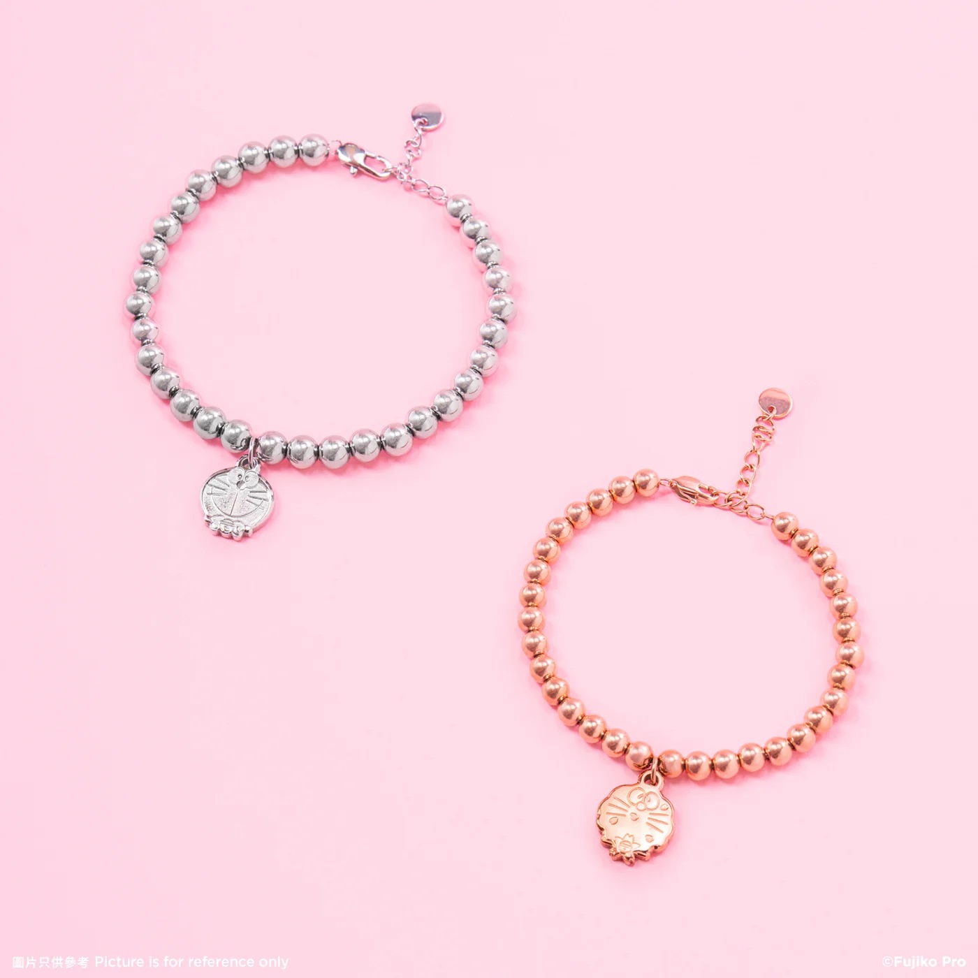 🌸🇯🇵 哆啦A夢 日本展限定- 雙色吊牌手鏈 (1組2入)