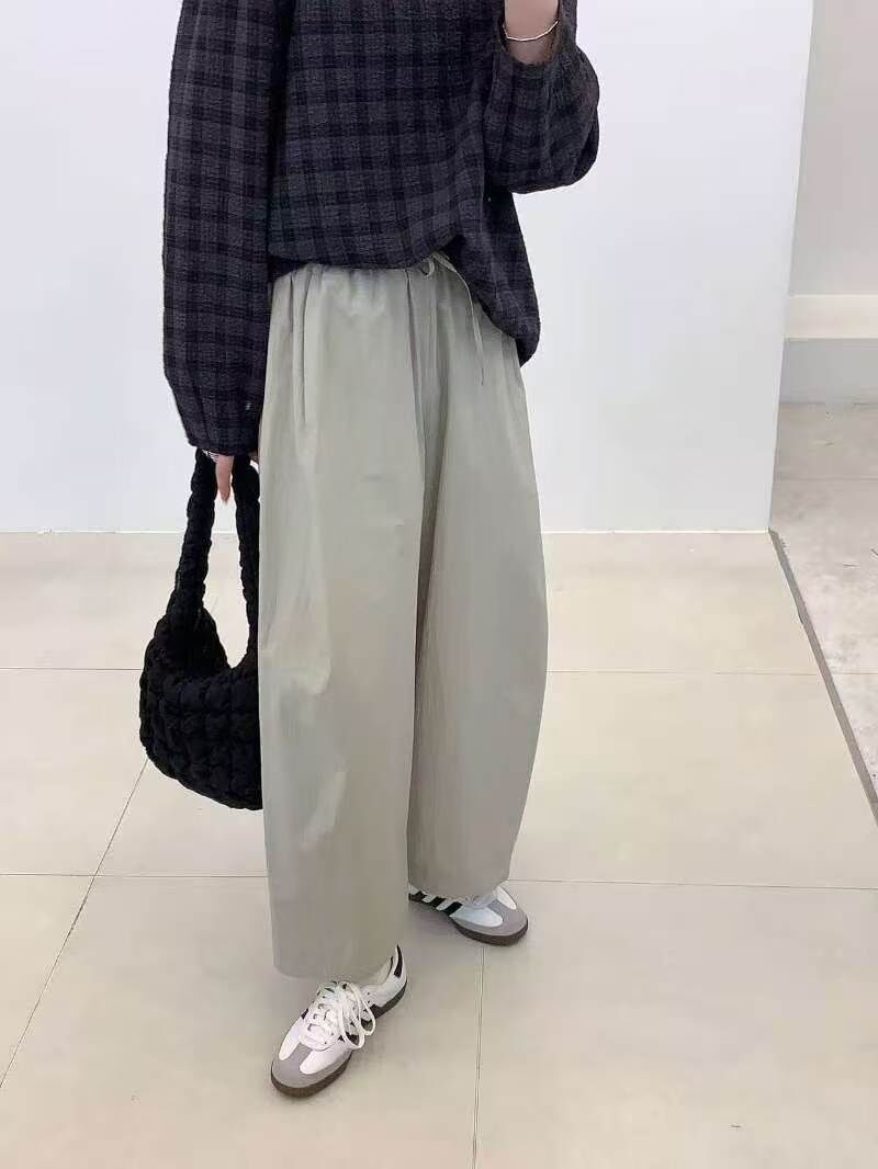 FP6038 全鬆緊寬松彎刀褲