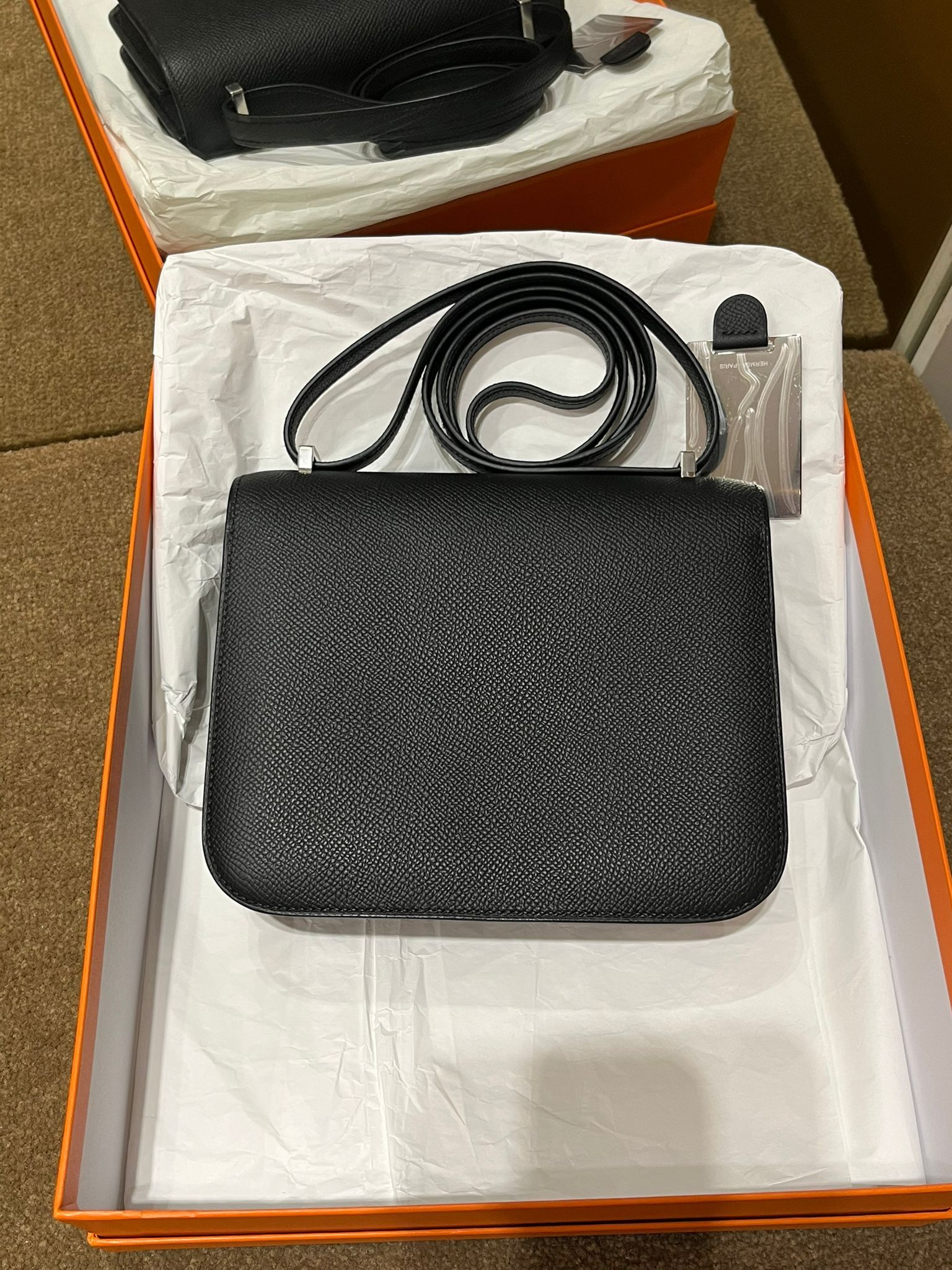 Constance mini mirror 89 noir ck epsom B ( 二手99% new）